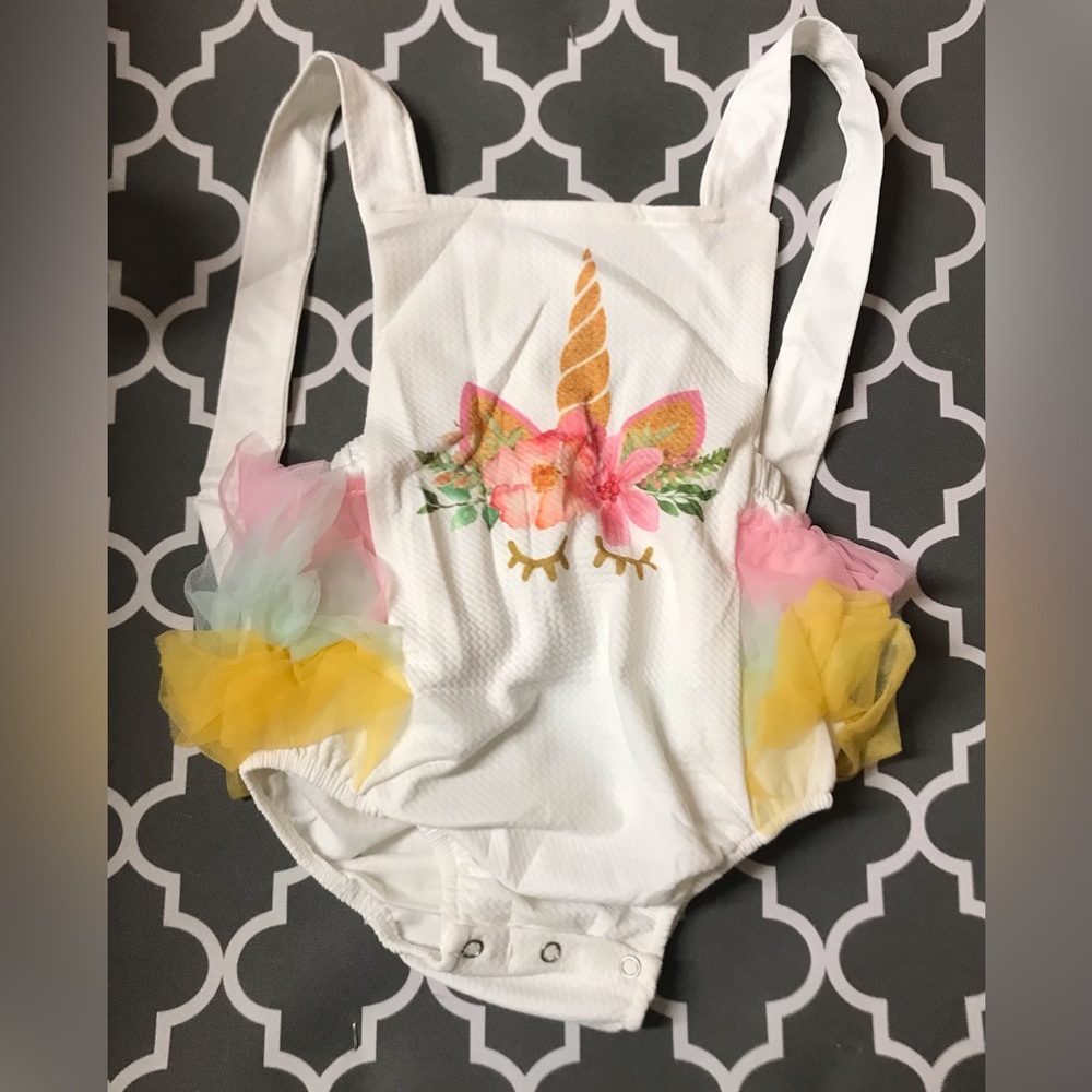 Little Girl Toddler Infant Unicorn Easter Birthday Graduation Flower Girl Onesie